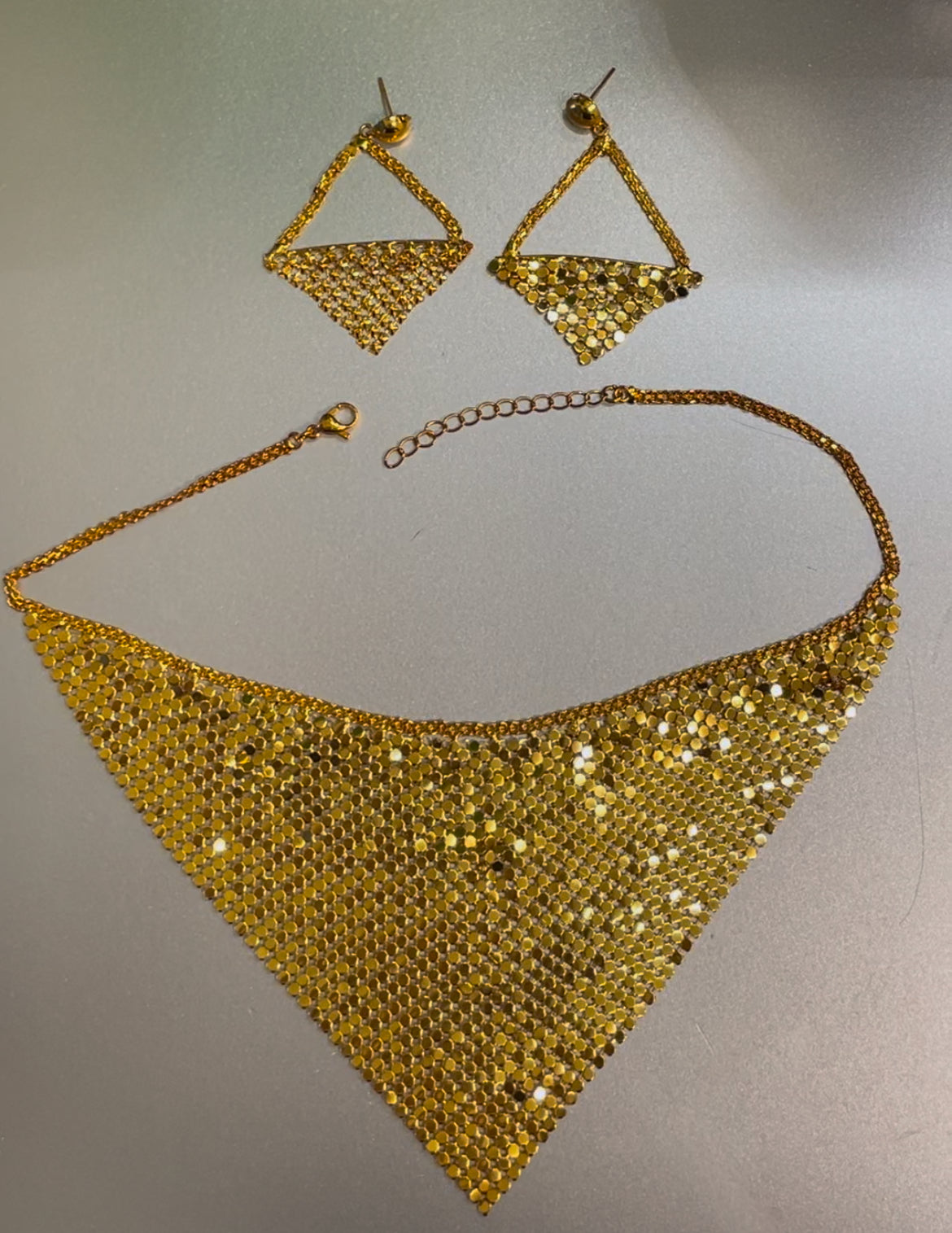 The Bling necklace earring set